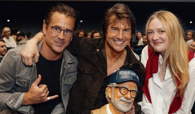 Colin Farrell Joins Tom Cruise for a Glam Hollywood Movie Night
